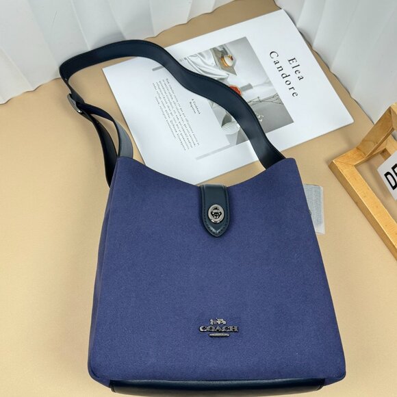 NWT Coach Hadley Convertible Crossbody Bag In Suede CW004 - Picture 1 of 8